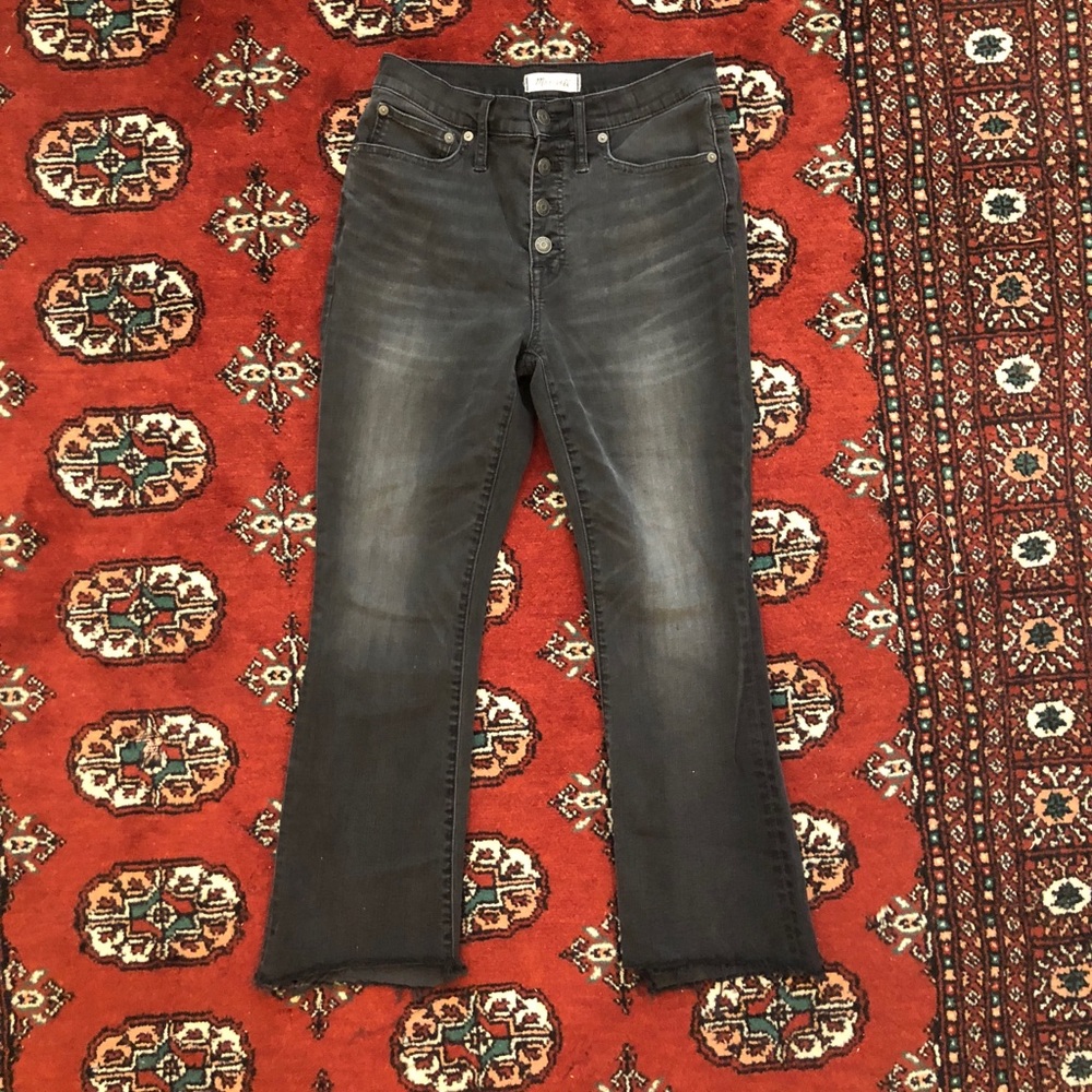 Madewell Cali Demi Bootcut Jean with Raw Hem